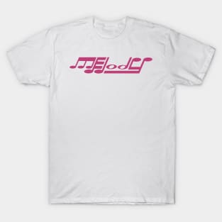 Melody Word Art Magenta T-Shirt